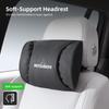 nlvc3 Keychain Leather Car Seat Headrest High-quality Comfort Waist Rest Neck Pillow For Mitsubishi Eclipse Lancer Outlander I200Space