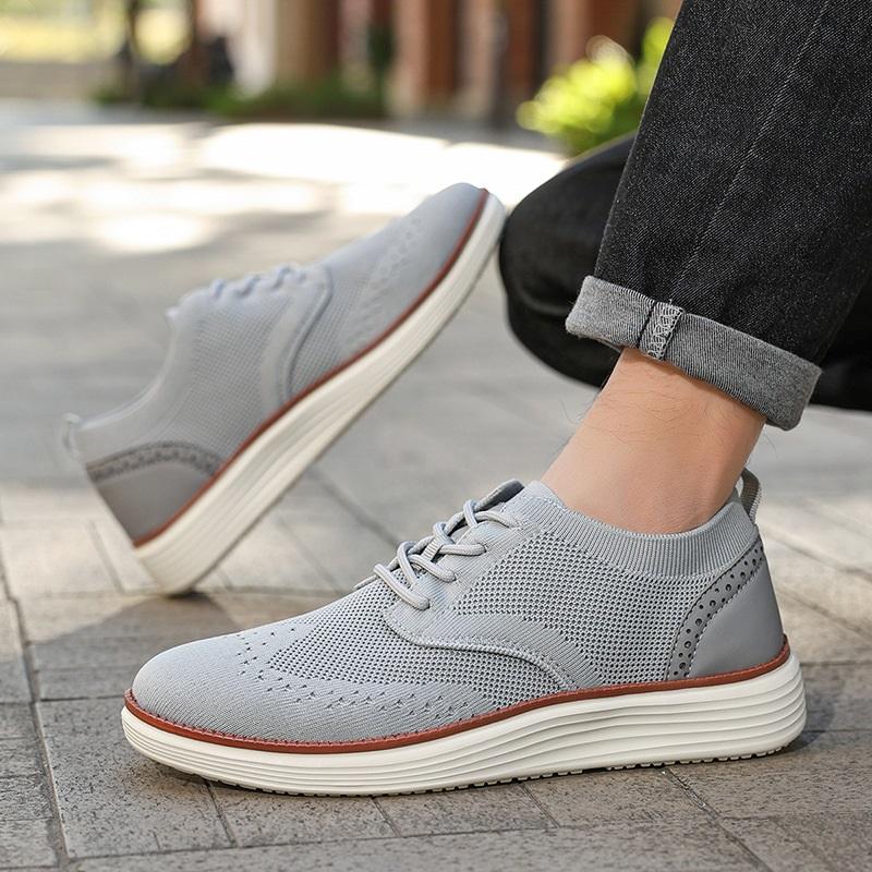 Lightweight lace up casual men's shoes, Le Fu shoes for men
