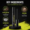 Black Beard Dye Gel Stick Men Eyebrow Touch Up Gel Temporary Beard Dye Natural Black Beard Color Stick Castor Oil Beard Gel 12ml