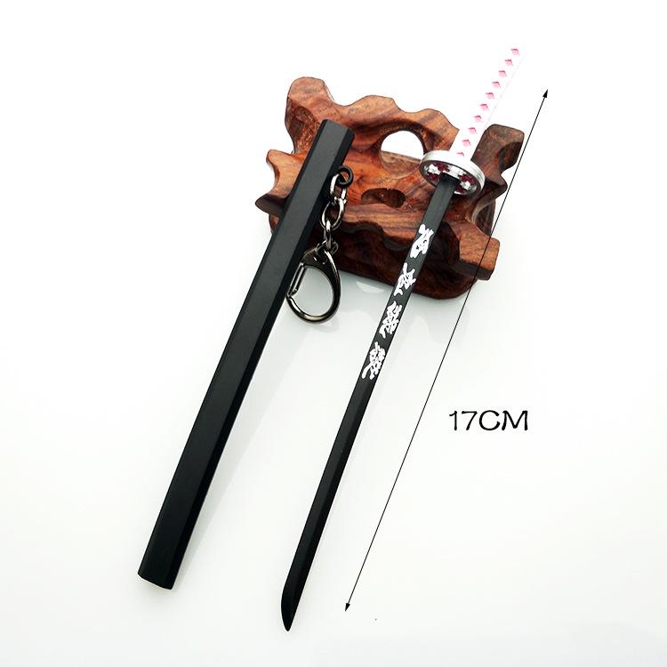 Demon Slayer Keychain: Kamado Tanjiro Nichirin Sword - Water, Insect, Flame Pillar Weapon Model Pendant