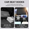 Крючки для подголовника на заднее сиденье автомобиля, органайзер для заднего сиденья автомобиля, держатель для кошелька, 4 шт., невидимый держатель для телефона, многоцелевой