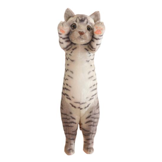 Кошка плюшевая подушка милый котенок мягкая игрушка для детей взрослых длинная