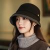 Autumn and Winter New Hats for Women Versatile Pleated Hepburn Style Fisherman Hat Japanese Retro Bucket Hat Outdoor Casual Basin Hat