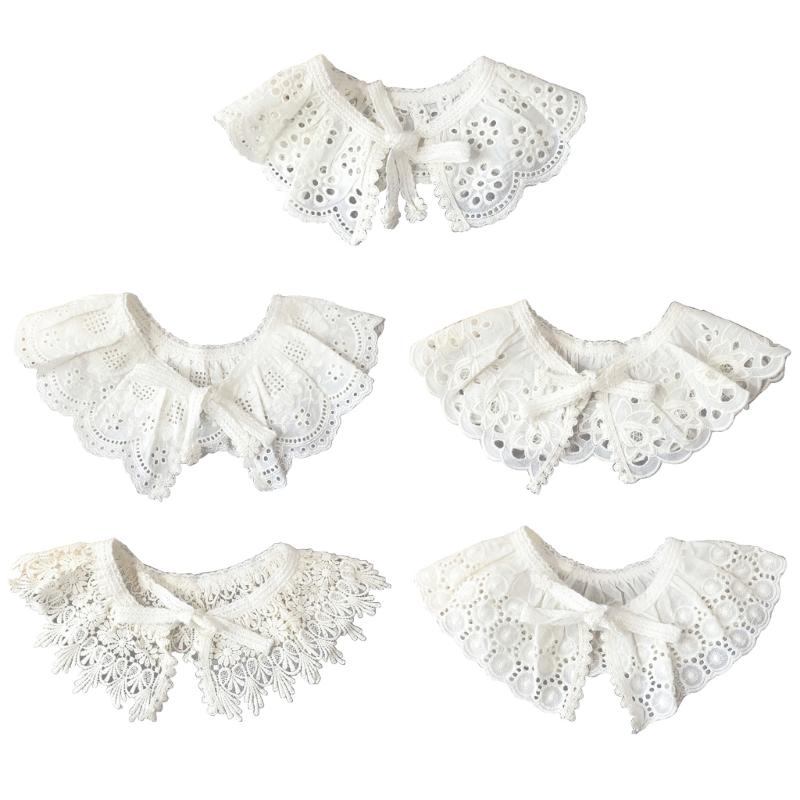 Съемный воротник Детский воротник с вышивкой Воротник-обманка Ложный воротник Кружевной воротник