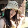 Цветная соломенная шляпа в виде сахарной фасоли для женщин 2025 года, летний стиль, защита от солнца, рыболовная шляпа для отдыха на море