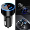 LTP Car Phone Charger Fast Charging Plug Play LED Digital Display Dual USB