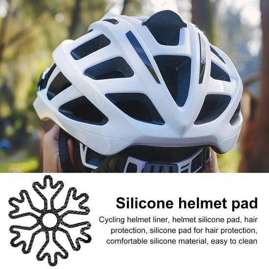 Велосипедный шлем Силиконовый вкладыш Потоотделение Воздухопроницаемый Универсальный Спорт на открытом воздухе Мотоциклетный шлем Подкладка Вставка Подушка Аксессуары для шлема