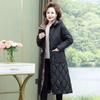 Middle Age Women's Winter Overcoat Hooded 2023 New Casual Thick Warm Long Parkas for Women Winter Jackets