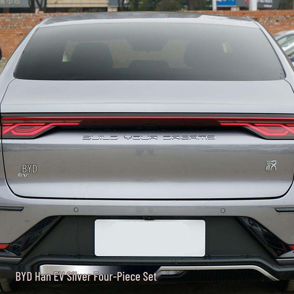 Наклейка на задний значок BYD Han для EV DMI 3.7S Зачерненный Воин Модификация багажника