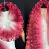 12cm Wide Pleat Mesh Organza Fashion Pleated Ruffle Lace Fabric New Flounce Wave Lace Fabric