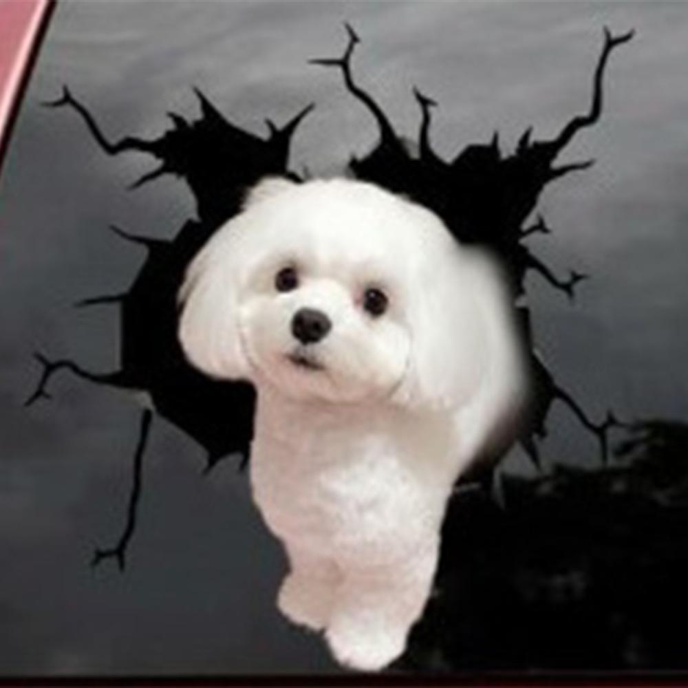 Stickers Scratch Waterproof Marks Headlight Decal Car Sticker Pet Cat French Bulldog Sticker