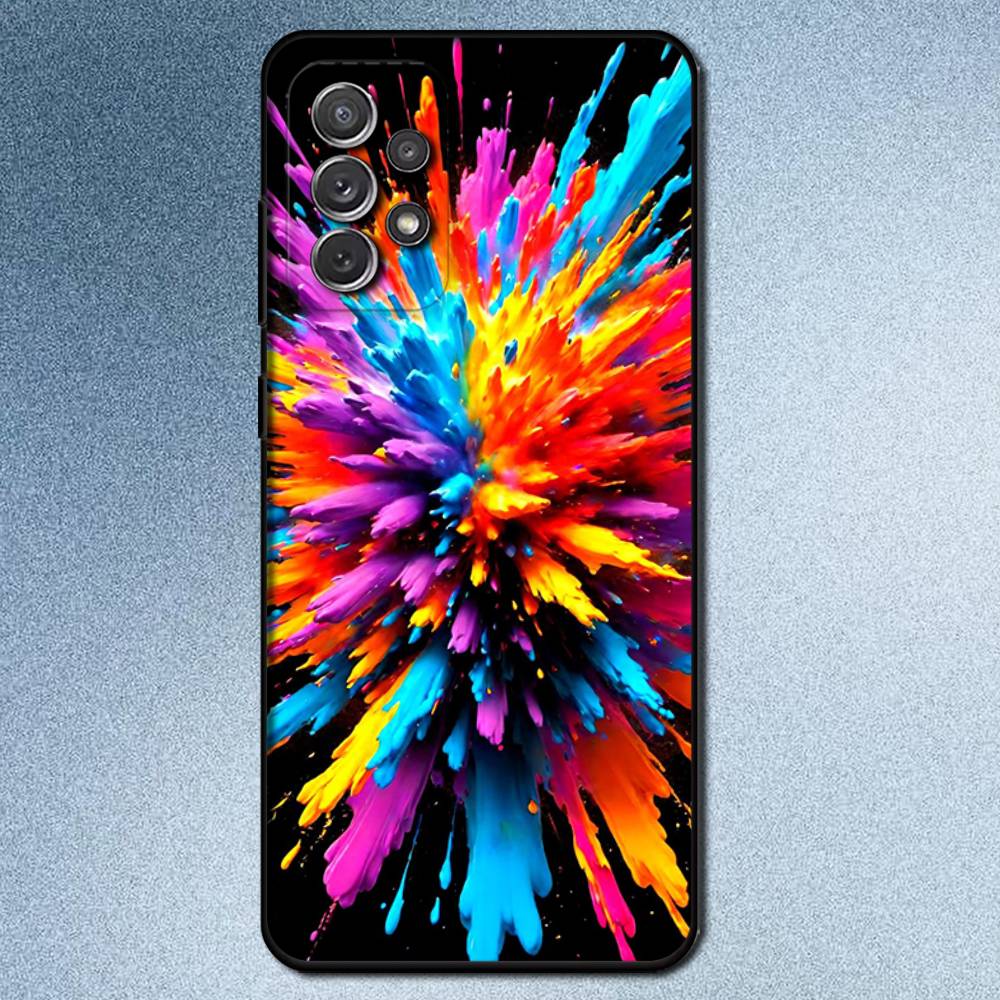 Набор акварели Палитра красок Чехол для телефона Для Samsung S25,S24,S21,S22,S23,S30,Ultra,S20,Plus,Fe,Lite,Note,10,9,5G Черный чехол