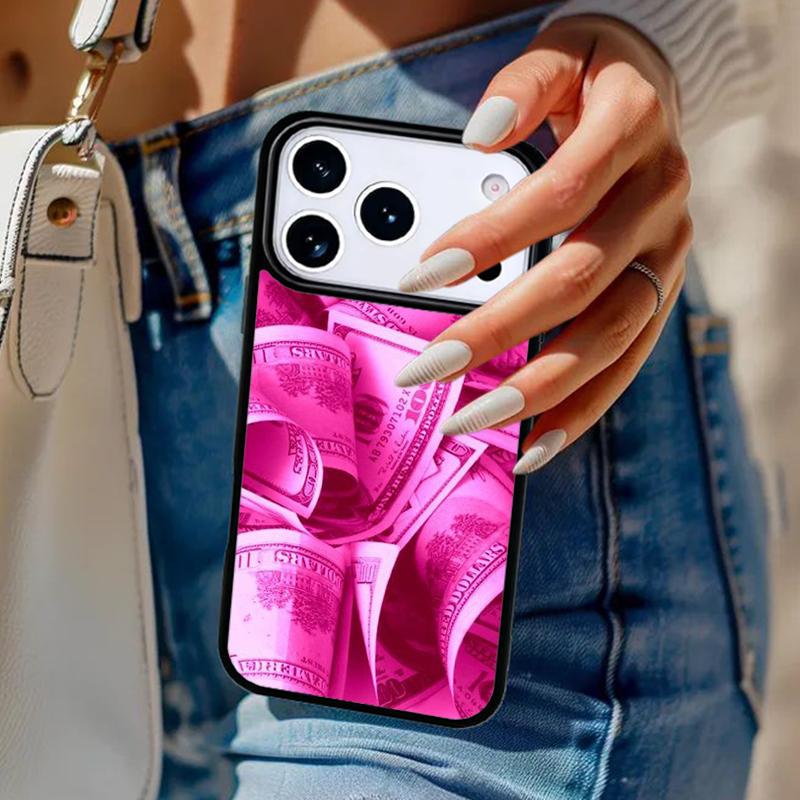 Розовый эстетичный чехол для iPhone 17 Air 14 15 13 12 Max Чехол для Apple 16e 11 Pro Max Plus Coque