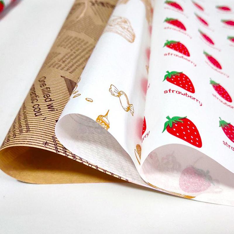 50 шт. Маслостойкая оберточная бумага для выпечки и пищевых продуктов, вощеная бумага, оберточная бумага для гамбургеров и картофеля фри, кухонный коврик для сэндвичей и хлеба, инструменты для выпечки