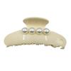 Vintage Big Pearl hair Grab Elegant Women Acetate Hair Clips Hair Ponytail Clip  for Girls
