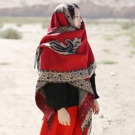 Дышащая, теплая и универсальная домашняя, осенне-зимняя женская шаль для путешествий, толстый плащ, одеяло с кондиционером