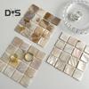 Natural Shell Square Coaster Mosaic Heat Insulation Home Decoration Placemats Photography Props Mats for Family Dining Table Coffee Shop