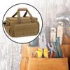 Small Tool Bag for Men with Non Slip Base and Thick Padding Ideal for Craftsmen Electricians Carpenters Khaki