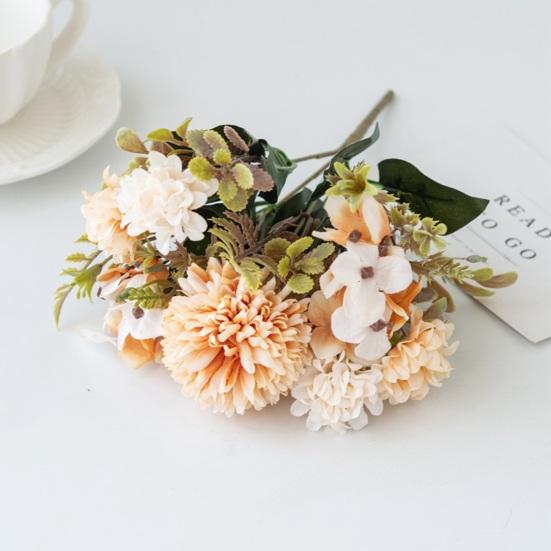 Имитация цветка без полива, декоративная прозрачная текстура, практичная цветочная композиция «сделай сам», художественная имитация цветка гортензии, домашний декор