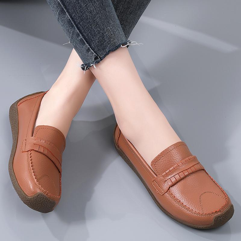 Женские красные мокасины повседневные фиолетовые мокасины гороховые туфли мягкие балетки черные туфли для вождения зеленые прогулочные туфли для мам больших размеров