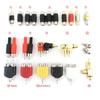 2pcs RCA Connector Male Female To RCA 2RCA 3RCA Male Female Jack Plug M/F Audio Cable Wire Adapters for Cctv Camera AV Video