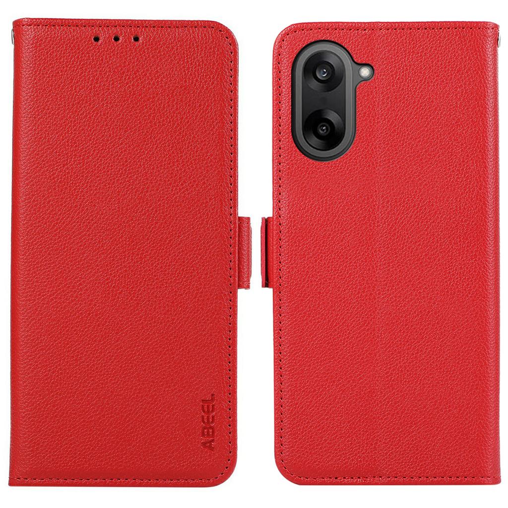 ABEEL Чехол для OnePlus Nord CE5 5G с текстурой личи, кожаный, с блокировкой RFID