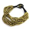 [L6410] - Gold 'Kilimanjaro' Ethnic Bracelet