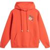 Li Ning Anti-Five 1 Printed Letter Hooded Comfortable Breathable Loose Sports Sweatshirt Men Sweatshirt Phoenix-Orange AWDU085-6