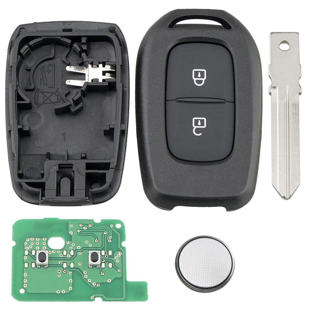 433 МГц 2 кнопки автомобильный дистанционный ключ с лезвием HU179, пригодный для Renault Symbol Trafic Dacia Duster Logan