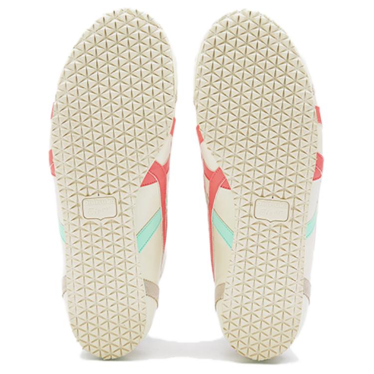 ONITSUKA TIGER Mexico 66 Удобные Универсальные Нескользящие Полувысокие Повседневные Кроссовки Унисекс Белый Зеленый Розовый 1183B812-101