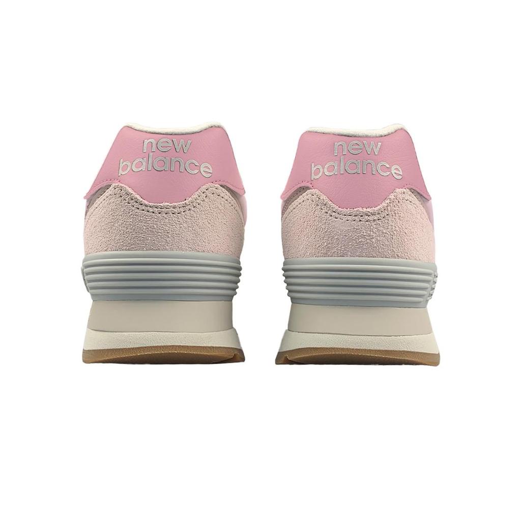New Balance NB 574 Lightweight Abrasion Resistant Low top Running Shoes Women's Pink Brown WL574RCF(Team652-NB)