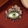 Decoration Luxury Badge Pin Crystal Pendant Rhinestone Eye Brooches Devil Eye Brooch Pin  Gifts