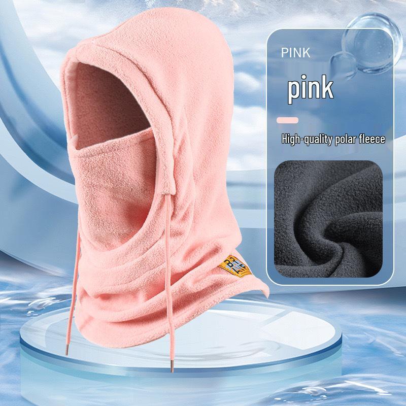 Утеплённый ветрозащитный балаклава: Зимняя маска для лица и шапка для велоспорта