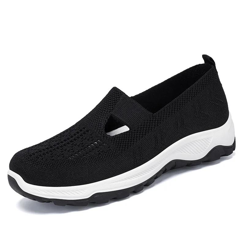 Весенние и осенние новые женские туфли 2025 года на платформе, популярные товары, удобная женская обувь для работы, женская обувь на плоской подошве