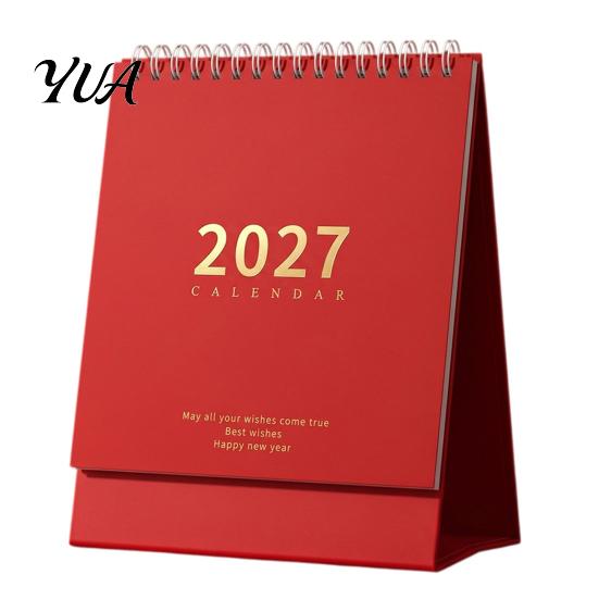 Large Daily Schedule Organizer Desk Calendar 2026-2027, Oct 2026-Dec 2027 14-Month Calendar, Stable Triangular Base Desktop for Planning, Organizing