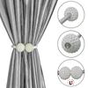 4 шт. Магнитные подхваты для штор, Декоративные зажимы для штор с искусственным жемчугом, Веревочные подхваты для штор и драпировок