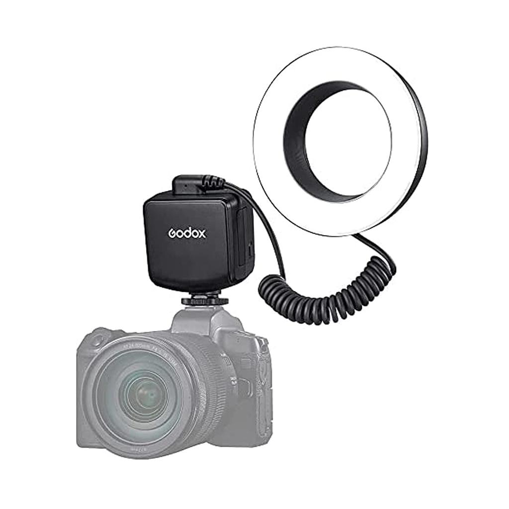 GODOX RING72 Макро LED кольцо с регулировкой яркости для камер и зеркальных фотоаппаратов Идеально для дополнительного освещения видео, животных и растений, 5600K, 10 уровней регулировки яркости, 10%-100%