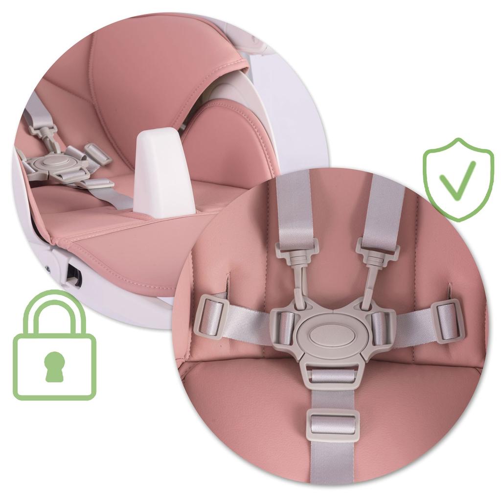 Nukido Belo High Chair With Table, + Toy Bar