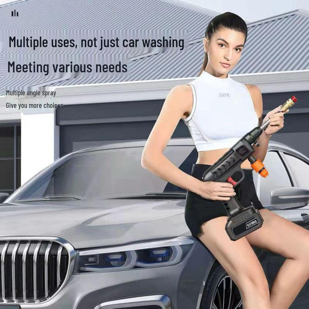 Беспроводная аккумуляторная мойка высокого давления для дома и чистки автомобиля