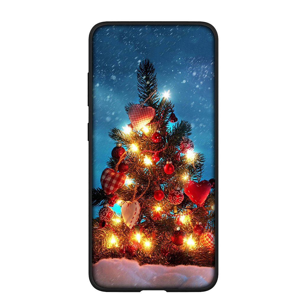 Чехол для телефона Samsung Galaxy S25 S24 S23 iPhone 16 15 Xiaomi Redmi Note 14 13 12 16E 11 Pro Max OPPO Moto Huawei Tree Gift Merry Christmas Deer Cover