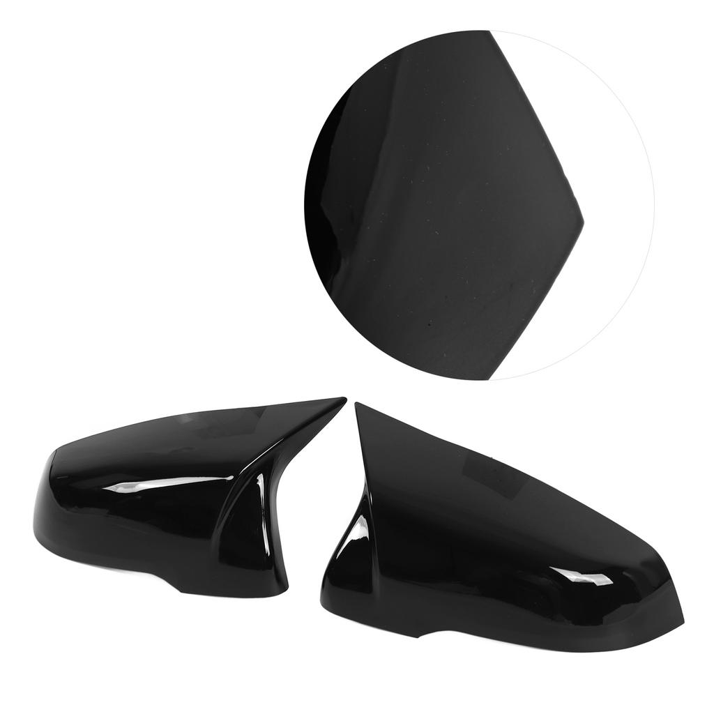 Rear view mirror covers gloss black left right for 2019 120i sport line