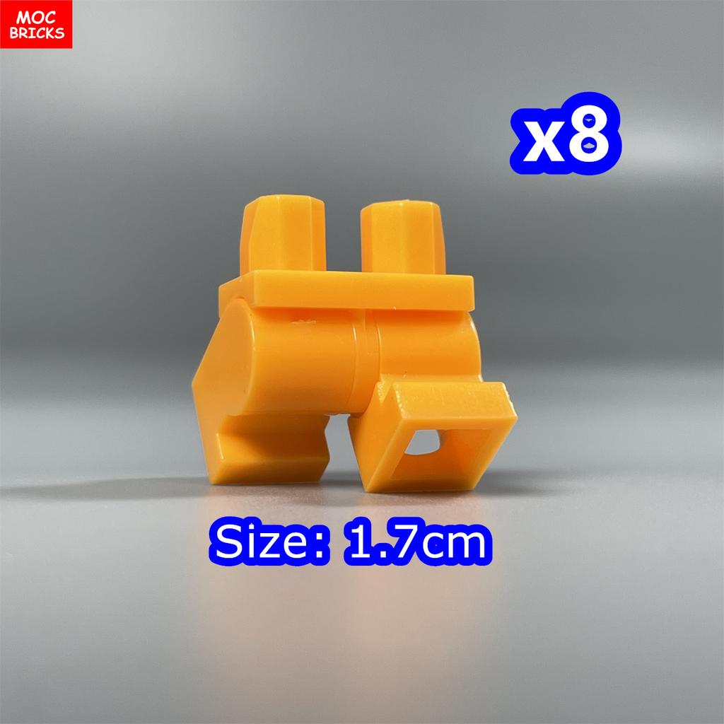 8 шт. Кубики MOC 17 мм Брюки Подвижные Короткие Ноги 970 см00 Часть Тела Одежда Модель Фигурка Сборка Строительные Блоки Игрушки Подарки