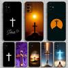 Библия Иисус Христос Христианский Cro Чехол для телефона Samsung S24, S21, S22, S23, S30, Ultra, S20, Plus, Fe, Lite, Note, 10, 9, 5G Черный Мягкий чехол