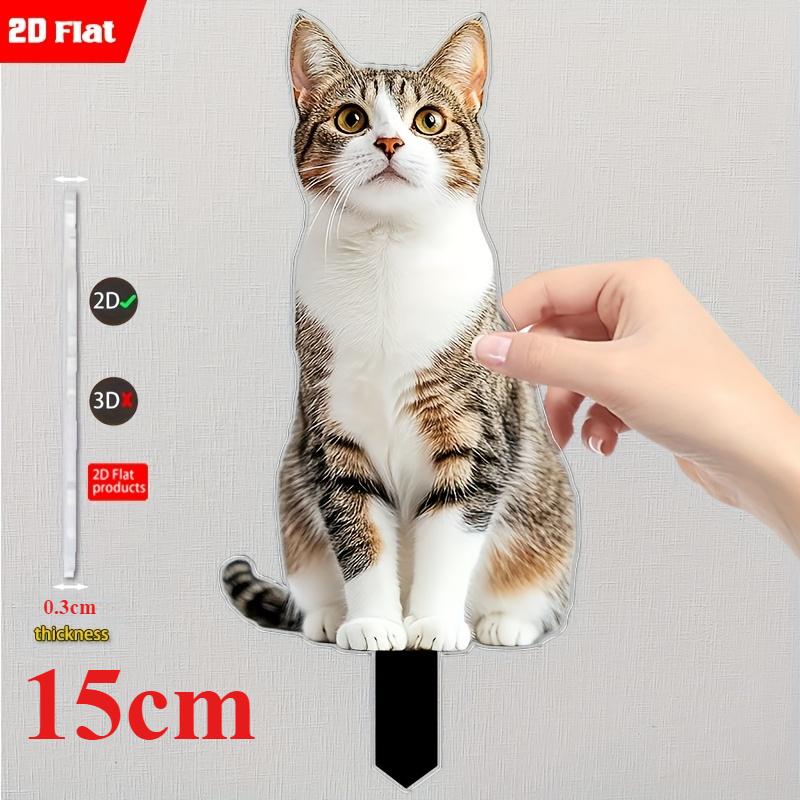 Милый кот, Садовое украшение, Подходит для двора, Сада, Наземная вывеска для газона, Вечеринка, Подарки, Рождество, Хэллоуин