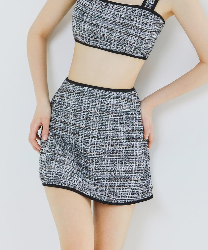 Бикини Бендер Твидовая юбка для плавания - Черная (Бикини продается отдельно)