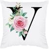 Initial Pillow Covers 18x18 - Monogram L Pillow Cover, Initial Letter Throw Pillow Cover, Monogram Pillow Case L, Monogrammed Gifts for Women, L