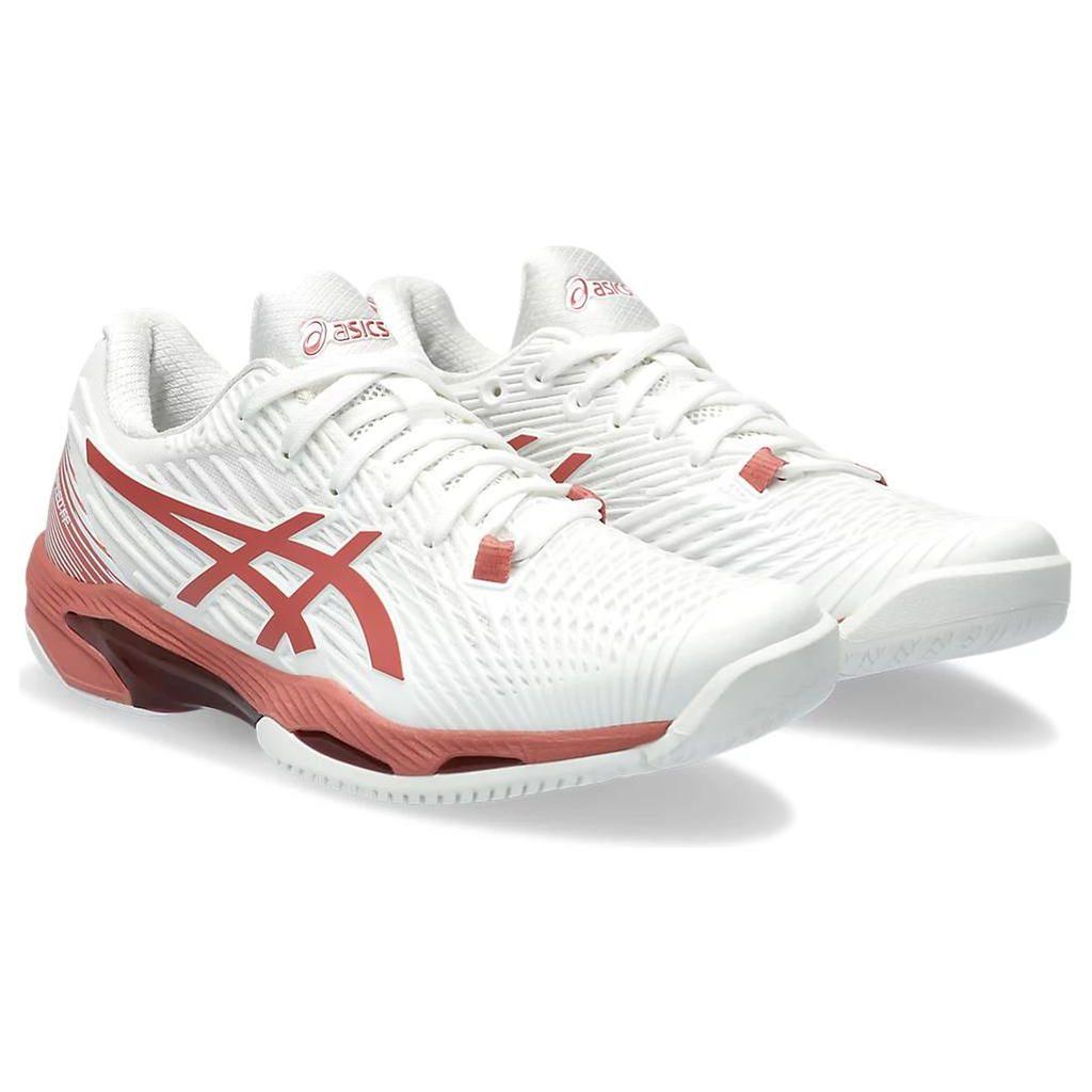 Asics Solution Speed FF 2 White Light Garnet Women Sneakers 1042A136-105