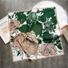 Rose Silk Scarves Female Twill Silk Bandana Garnish Shawl Autumn and Winter Scarf Color Matching Fashion Scarves Sunscreen