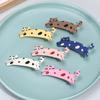 Cartoon Acetic Acid Hair Clip Colorful Cat Duckbill Clip Sweet Cat Hair Clip  Girls