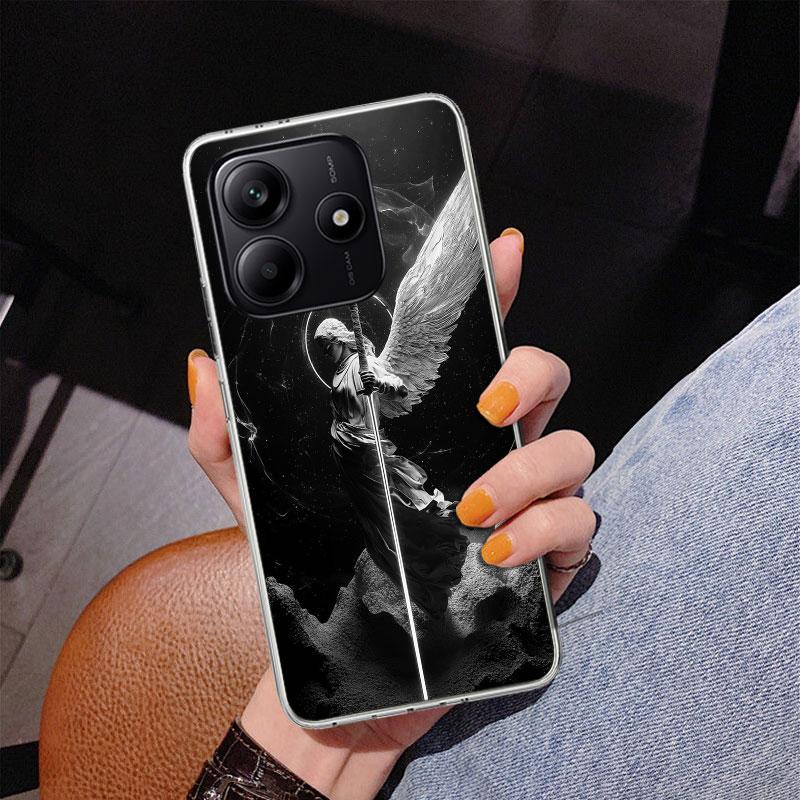 Archangel Michael Phone Case For Xiaomi Redmi Note 15 14 13 12S 12 11 Pro Plus 14S 11S 11E 10 10S 11T 5G Personalized Cover Redm